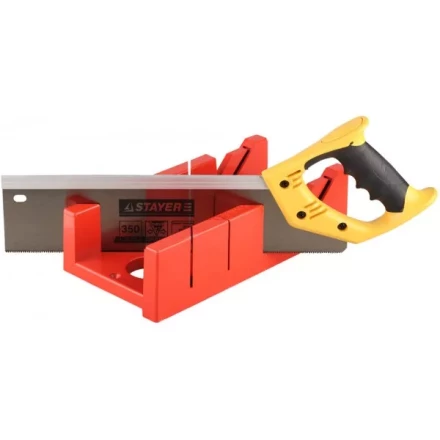 Набор STAYER: пластмассовое + ножовка с 2-комп рукояткой, усиленный обушок, стусло MAXI 4&quot; (для заготовок 100ммх52мм) в комплекте с ножовкой 15395-35 купить в Урае