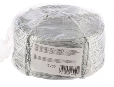 Проволока стальная оцинкованная 0,5 мм длина 200м Сибртех 47750 купить в Урае