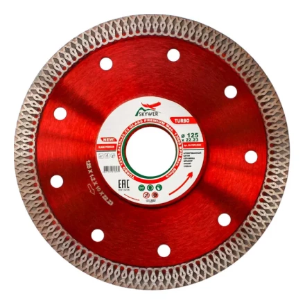 Диск алмазный по бетону TURBO GLASS PREMIUM SKYWER 200*1,8*10*25,4 mm купить в Урае