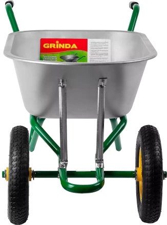 Тачка GRINDA садово-строительная двухколесная, 90 л, грузоподъемность 180 кг 422397_z01 купить в Урае