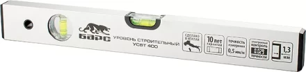 Уровень алюминиевый 2000 мм толщина профиля 1.3 мм 2 глазка  БАРС 35140 купить в Урае