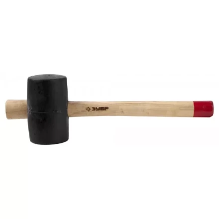 Киянка ЗУБР &quot;МАСТЕР&quot; резиновая с деревянной ручкой, 0,34кг 2050-55_z01 купить в Урае