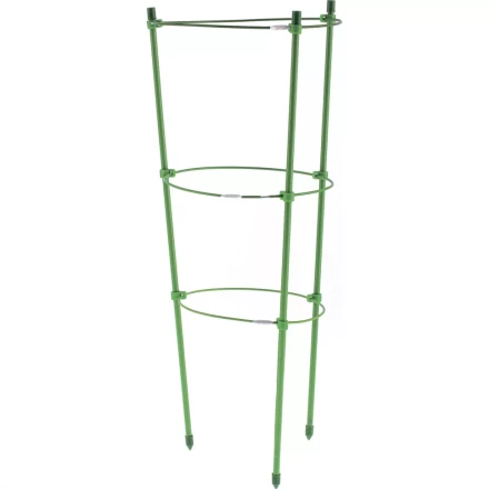 Поддержка для растений круглая h 120 см металл в пластике 4 кольца PALISAD 644035 купить в Урае