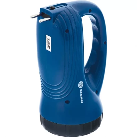 Фонарь поисковый с подзарядкой от розетки 220 В 15+10 LED батарея 800 мАч Stern 90537 купить в Урае