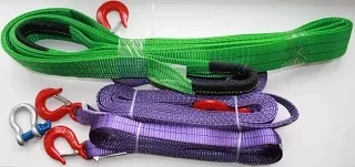 Ремень буксировочный динамический разрывная нагрузка12т РА L= 8.0 м 80мм в 2 слоя с кч din 3.2т купить в Урае