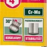 Ключ KRAFTOOL "INDUSTRIE" имбусовый, длинный c шариком, Cr-Mo, хромосатинированное покрытие, HEX 4 27437-4 купить в Урае