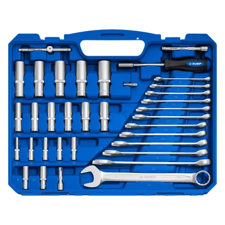 ЗУБР А-216, 216 предм., (1/2+ 3/8+ 1/4), универсальный набор инструмента, Профессионал (27674-H216) купить в Урае