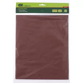 Шлифлист на бумажной основе P 180 230 х 280 мм 10 штук влагостойкий СИБРТЕХ 756127 купить в Урае