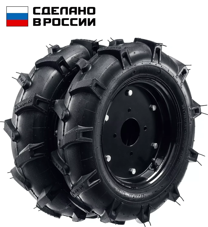 ЗУБР КП-2, 4.00-10, 2 шт., пневматические колеса для мотоблоков (707106-2) купить в Урае