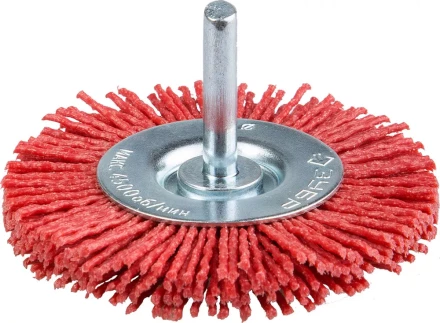 ЗУБР &quot;ПРОФЕССИОНАЛ&quot;. Щетка дисковая для дрели, нейлоновая проволока с абразивным покрытием, 50мм 35161-050_z02 купить в Урае
