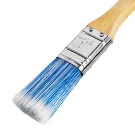 Кисть плоская "Евро" 1", искусственная щетина, деревянная ручка MTX 83069 купить в Урае