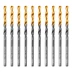 Сверло по металлу, 3,5 мм, HSS-Tin, Golden Tip, 10 шт. Denzel 717207 купить в Урае