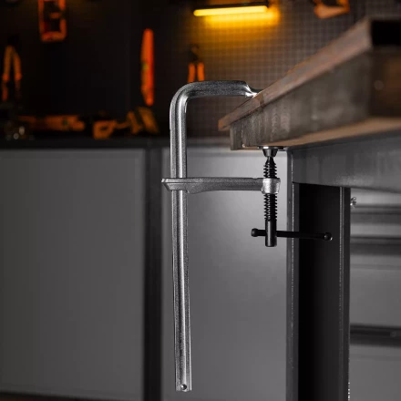 Струбцина Denzel F-образная, 100x300мм, кованая 20470 купить в Урае