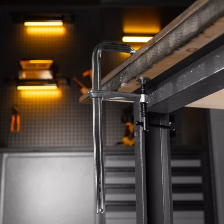 Струбцина Denzel F-образная, 100x300мм, кованая 20470 купить в Урае