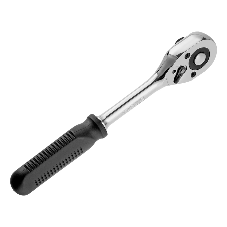 Ключ-трещотка 1/2", 45 зубьев, с быстрым сбросом, CrV, хром// Сибртех 14004 купить в Урае