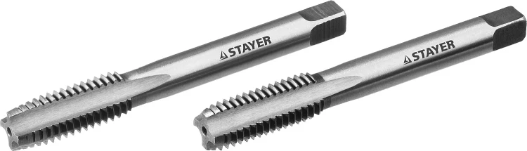 Комплект метчиков STAYER "MASTER", сталь 9ХС, М12х1,5, 2 шт 28025-12-1.5-H2 купить в Урае