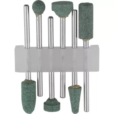 Набор STAYER: Насадки шлифовальные абразивные с оправкой, карбид кремния, 6шт 29921-H6 купить в Урае