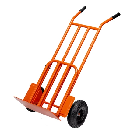 Тележка ручная 2-х колесная Сибртех 69302, усиленная, г/п 250кг, откидная платформа 530х400мм купить в Урае