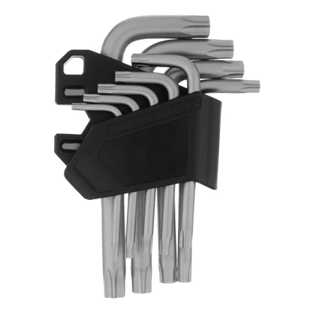 Набор ключей имбусовых Torx-Tempered, TT10-50, CrV, 9 шт. Сибртех 123707 купить в Урае