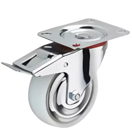 Колесо поворотное полипропилен SRCnb 55 125 мм с тормозом (F) 1041610 купить в Урае