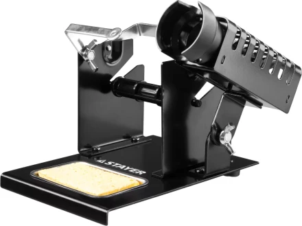 Подставка для паяльников STAYER "MASTER", штампованная, с держателем для катушек с припоем 55321 купить в Урае