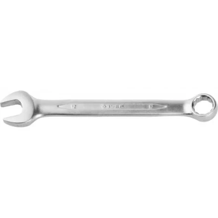Ключ ЗУБР &quot;ПРОФИ&quot; гаечный комбинированный, Cr-V сталь, хромированный, 12мм 27022-12 купить в Урае