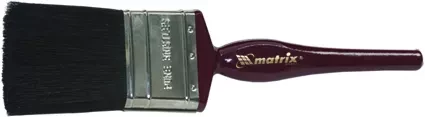 Кисть плоская &quot;Декор&quot; 3/4&quot; (20 мм) натуральная черная щетина деревянная ручка  MATRIX 82615 купить в Урае