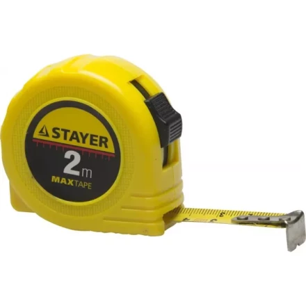 Рулетка STAYER &quot;МASTER&quot; &quot;MaxTape&quot;, пластиковый корпус, 2м/16мм 34014-02-16 купить в Урае