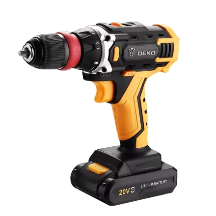 Дрель аккумуляторная DEKO DKCD20FU-Li SET3, 063-4177, со съемным патроном купить в Урае