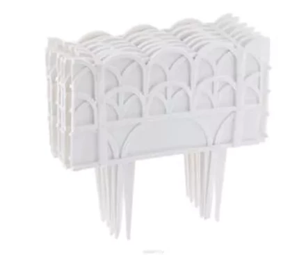 Бордюр "Кантри" 14х310 см белый PALISAD 65057 купить в Урае