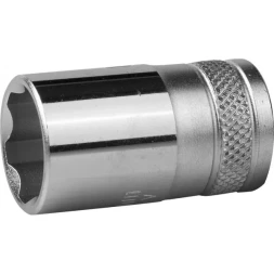 Торцовая головка KRAFTOOL "INDUSTRIE QUALITAT", Cr-V, SUPER-LOCK, хромосатинированная, 1/2", 16 мм 27801-16_z01