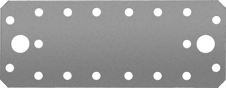 ЗУБР КП-2.5, 140 x 55 x 2.5 мм, цинк, крепежная пластина (31023-140) купить в Урае