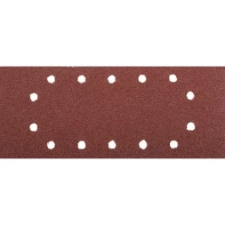 Лист шлифовальный ЗУБР "МАСТЕР", 14 отверстий, для ПШМ на зажимах, Р60, 115х280мм, 5шт 35594-060