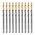 Сверло по металлу, 3,8 мм, HSS-Tin, Golden Tip, 10 шт. Denzel 717208 купить в Урае