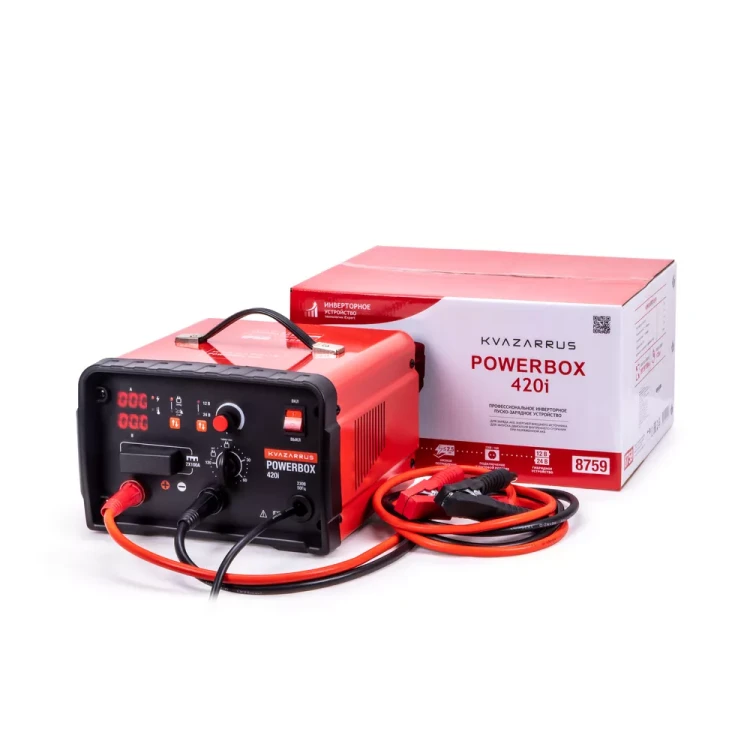 Инверторное пуско-зарядное устройство KVAZARRUS PowerBox 420i, таймер, цветная коробка купить в Урае