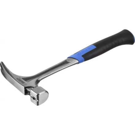 Молоток-гвоздодер ЗУБР &quot;ПРОФЕССИОНАЛ&quot; цельнокованый с магнитом и двухкомпонентной рукояткой, 580г 20258-580 купить в Урае