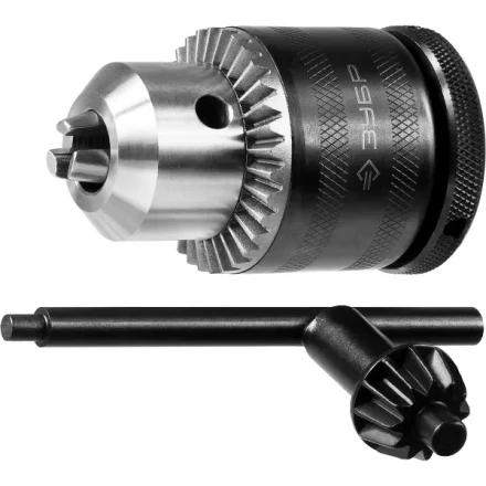 Патрон ЗУБР &quot;ЭКСПЕРТ&quot; цельнометаллический для дрели, с ключом, фиксатор, 13мм, 1/2&quot; 29082-13-1/2_z01 купить в Урае