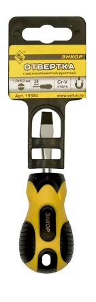 Отвертка шлицевая 1,0х6,0х38 мм Энкор 19504 купить в Урае