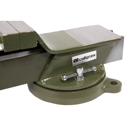 Тиски слесарные Сибртех 18618, 100 мм, стальные, поворотные купить в Урае