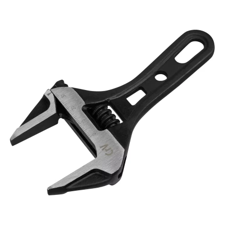 Ключ разводной Denzel 135 мм, CrV, кованый, укороченная рукоятка 15752 купить в Урае