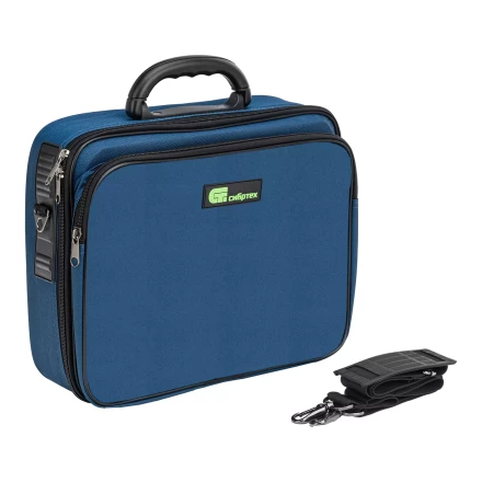 Кейс монтера Сибртех 90236, 365х300х110 мм, 10 карманов, наплечный ремень купить в Урае