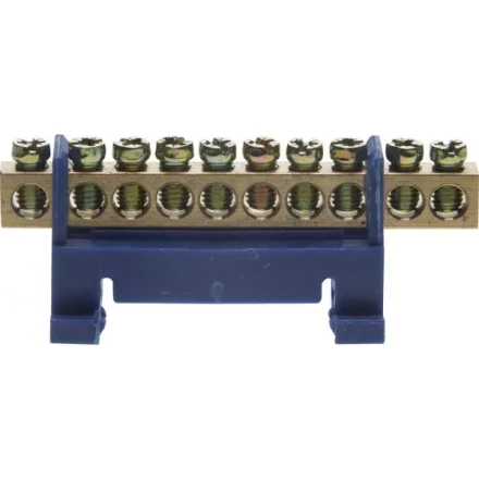 Шина СВЕТОЗАР нулевая на изоляторе типа &quot;Стойка&quot;макс. ток 100А, 5,2мм, 10 полюсов 49806-10 купить в Урае