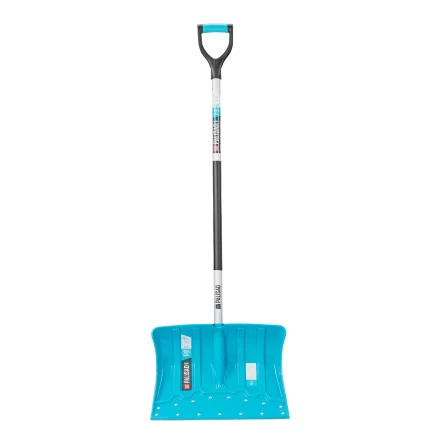 Лопата-скрепер для уборки снега Palisad 61797, полипропилен, 460х320х1300 мм, алюминиевый черенок, ПВХ, LUXE купить в Урае