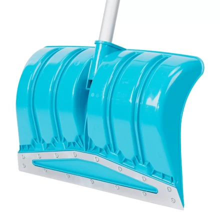 Лопата-скрепер для уборки снега Palisad 61797, полипропилен, 460х320х1300 мм, алюминиевый черенок, ПВХ, LUXE купить в Урае