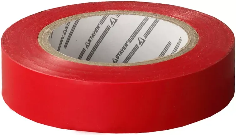Изолента, STAYER Profi 12292-R-15-10, ПВХ, на карточке, 15мм х 10м х 0,18мм, красная 12292-R-15-10 купить в Урае