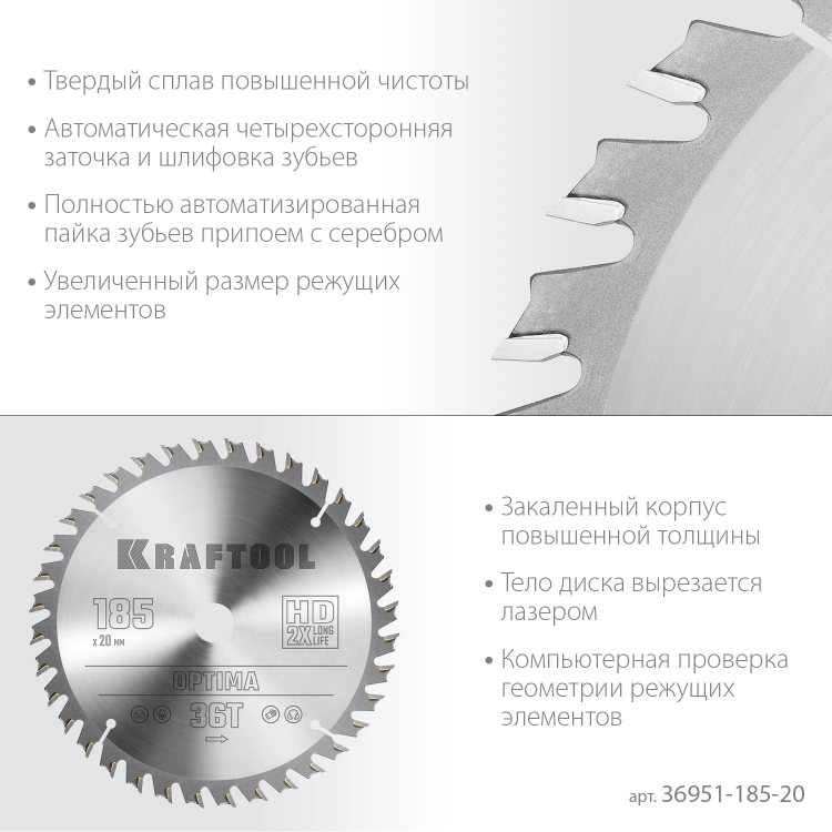 Диск пильный OPTIMA, повышенный ресурс 36951-185-20 купить в Урае
