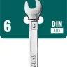 Ключи комбинированные KRAFTOOL, Cr-V, DIN 3113 27079-06 купить в Урае