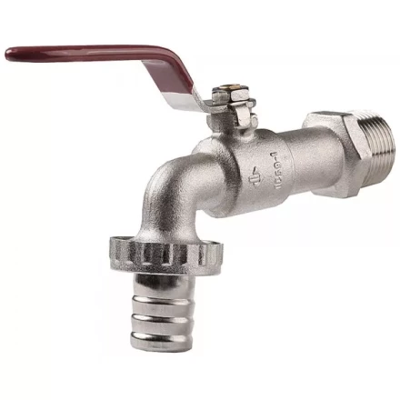 Кран ЗУБР шаровой водоразборный, латунный с никелированным покрытием, 3/4&quot;-3/4&quot; 51216-3/4-3/4 купить в Урае