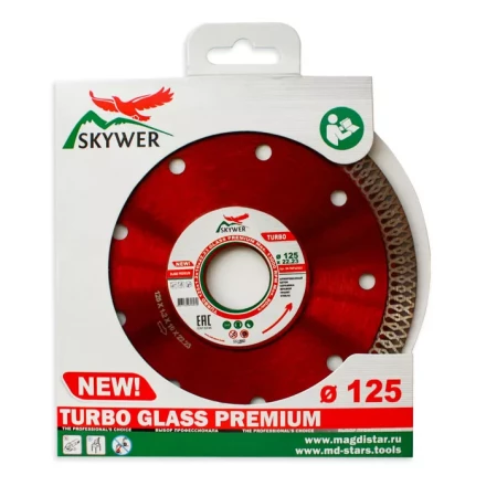 Диск алмазный по бетону TURBO GLASS PREMIUM SKYWER 250*1,8*10*25,4 mm купить в Урае