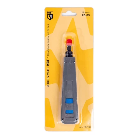 Инструмент КВТ PD-03 для заделки витой пары с ножом (85738) купить в Урае